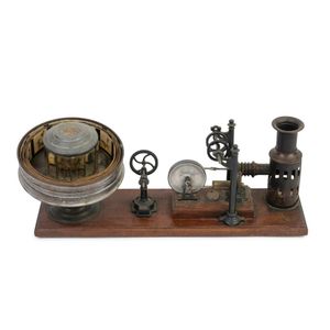An Ernst Plank praxinoscope, 19th century, with additional…