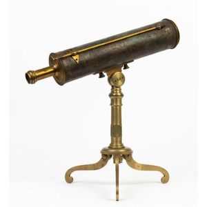 Small 6-draw pocket brass telescope J.H. Steward London