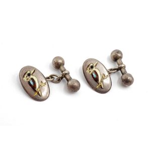Antique sterling silver cufflinks - price guide and values