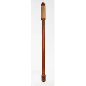 A mahogany cased stick barometer by L. Casella London, circa…