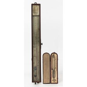 19th Century Antique Barometer/Thermometers: Wall & Pocket Varieties ...