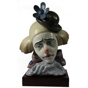 SALE Lladro, Clown Head, Orig Box Spain, Jose Puche, Retired, 5130, Stand,  Special Vintage Very Rare, Fabulous 