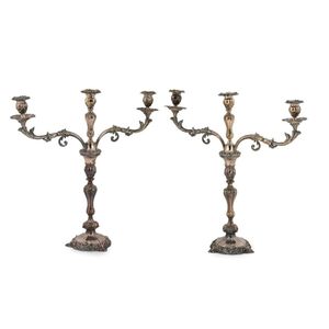 Candle holder in Sheffield with 5 arms, Victorian era