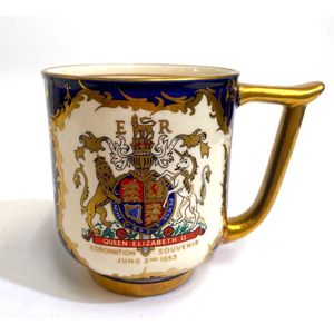 A Queen Elizabeth II Coronation commemorative cup, June 2nd…