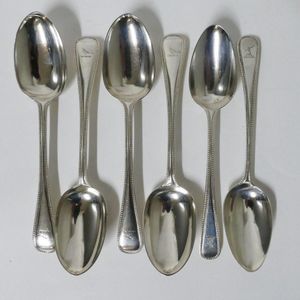 faderic dessert spoons, square head spoons, 18/10 stainless steel