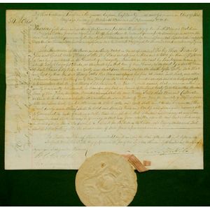 Land Grant signed by Governor Macquarie 1821. Awarding 50 acres…