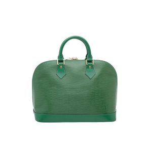 Louis Vuitton Green Vernis Alma PM Leather Patent leather ref