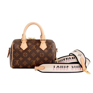 Louis Vuitton Speedy Bandouliere 20 Black/White in Cowhide Leather with  Gold-tone - US