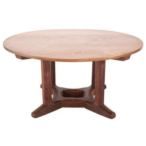 Round Pedestal Acorn Dining Table 120CM