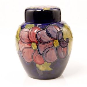 Signed Walter Moorcroft Clematis Ginger Jar - Moorcroft - Ceramics