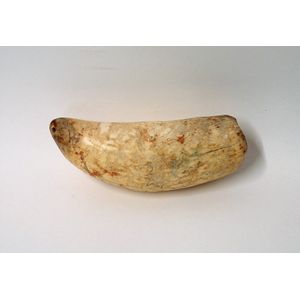 A Fijian tabua (whale's tooth pendant), semi-polished weathered…