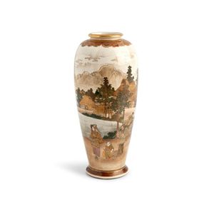 Tozan I Ito - Japanese Ceramic Vase by Ito Tozan I Meiji Period