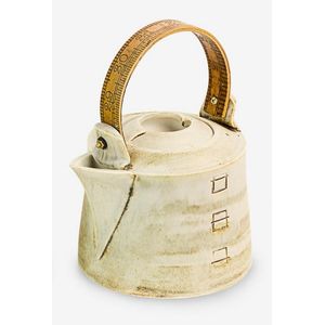 Chris Weaver, porcelain teapot with tape measure handle