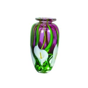 A Peter Raos glass Lily vase, ovoid shape with flaring mouth,…