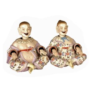German porcelain nodding head and nodder figures and figurines, 19th ...