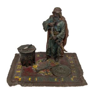 Franz Bergman (1861-1936) antique Austrian cold painted bronze…