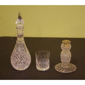 Waterford Crystal decanter & whisky glass together with a…