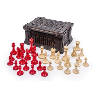 Antique Chess set made deals of 100% IVORY! VERY Nice!!