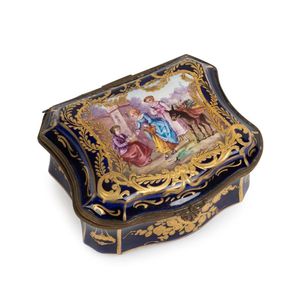 Vintage Metal Cupid Jewelry Box Trinket Box in French Louis 