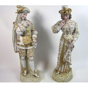 19th century French and German bisque figurines, maker unknown