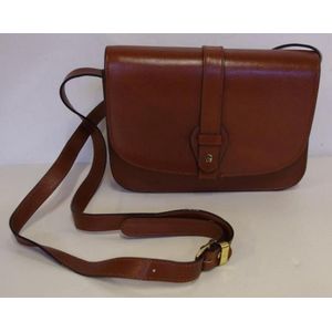Brown Leather Crossbody Handbag by Etienne Aigner - Handbags & Purses ...