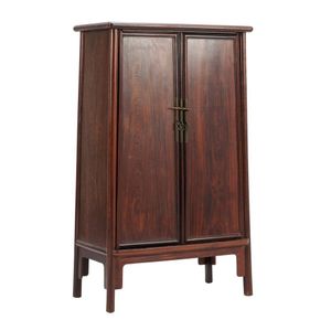 A Chinese Jichimu round-cornered tapered cabinet; 20th century;&hellip;