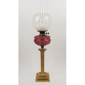 The Rochester Mini Oil Lamp Embossed Brass