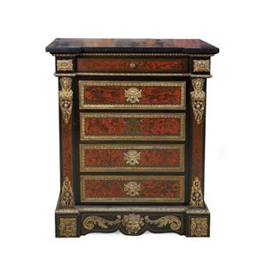 A Louis XV style Boulle chest of drawers, 19th century, 101 cm…