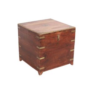 Hardwood cellarette campaign style with, brass fittings, height&hellip;
