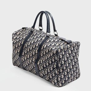Dior Canvas Multi Stripe Bead Mini Logo Saddle Shoulder Handle Bag