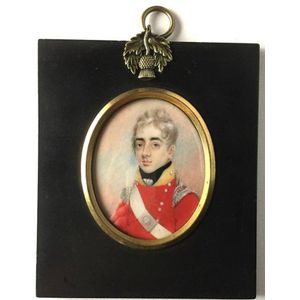 English school, (18th century), portrait of a young Officer,…