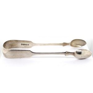 Antique Tableware George Wintle Hallmarked London 1794 Silver Sugar Tongs Nips REF:435K Sterling English