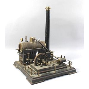 Vintage Steam Engine with Original Paint - Steam and Scratch Built ...