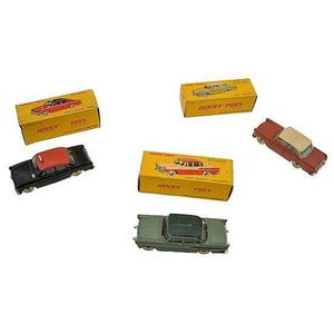 Three French Dinky models, including no. 554 Opel 'Rekord'; no.…