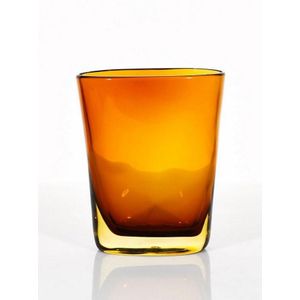 Attributed to Flavio Poli (Italian, 1900-1984). Amber glass…