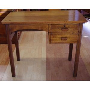 Large Antique Silky Oak Desk Price Guide And Values