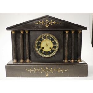 French Slate Mantel Clock: Antique Elegance for Timeless Décor - Clocks ...