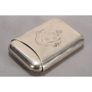 Victorian Sterling Silver Cigarette Case, London 1878, Provenance ...