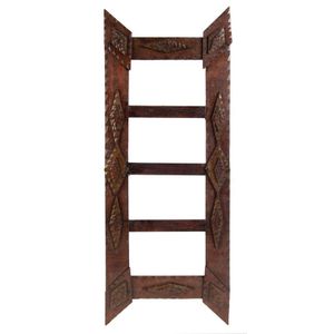 An 1890s depression era tramp art picture frame, carved…
