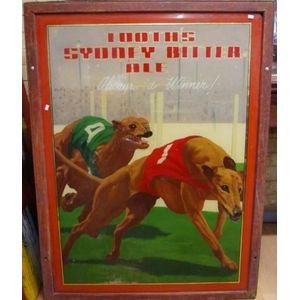 1940s Tooth's Hotel advertising mirror for Sydney Bitter Ale,…