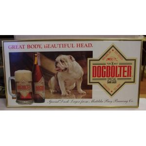 Dogbolter lager framed advertising poster, 'great body…