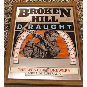 Broken Hill draught advertising mirror 1883-1983 centenary,…