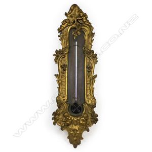 Late 19th Century Glass Obelisk Desk Thermometer