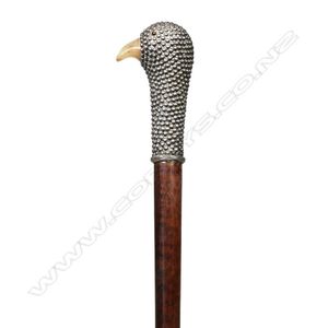 A Superb 19th Century Walking Stick With An Ivory Handle in Antique Walking  Sticks & Canes