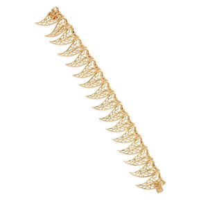 Ruser 18ct Gold Leaf Bracelet - Hollywood Glamour Jewelry - Bracelets ...