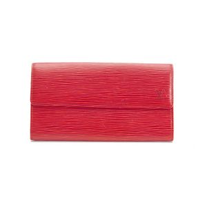 Louis Vuitton 2015 Epi Leather Sarah Wallet - Red Wallets