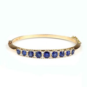 antique diamond sapphire bracelet