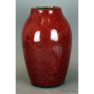 A Chinese sang de boeuf flambe vase, the thickly potted… - Ceramics ...