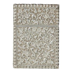 An Australian silver card case by J. F Mole, Brisbane, the case…