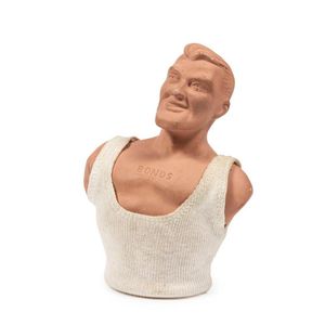 Bonds' Australian pottery Chesty Bond point of sale advertising…